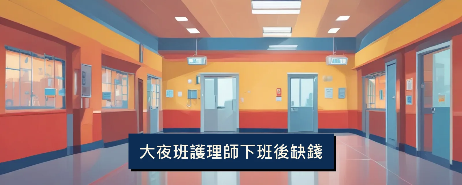 大夜班護理師下班後缺錢