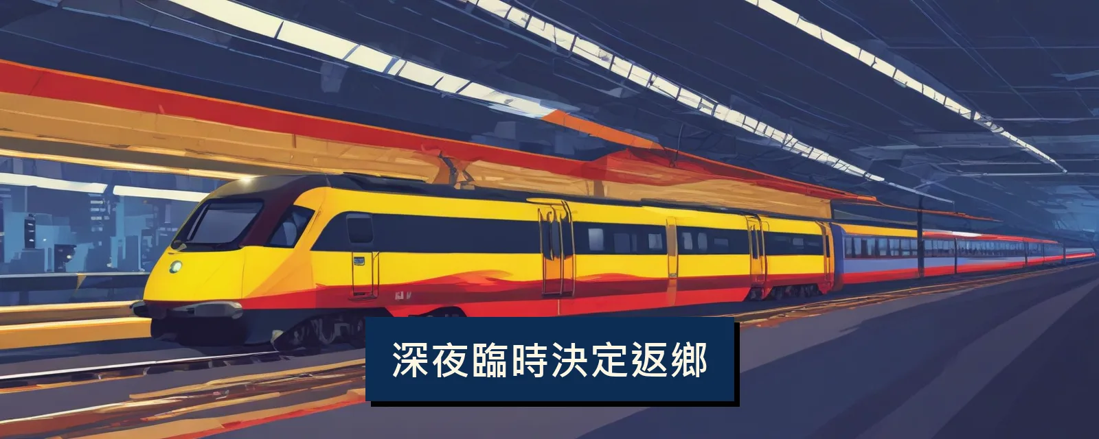 深夜臨時決定返鄉