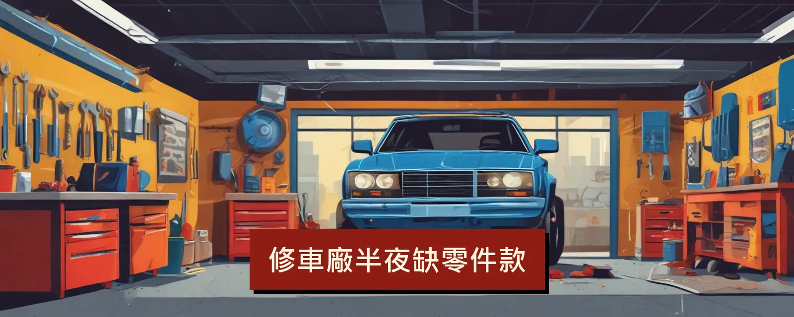修車廠半夜缺零件款