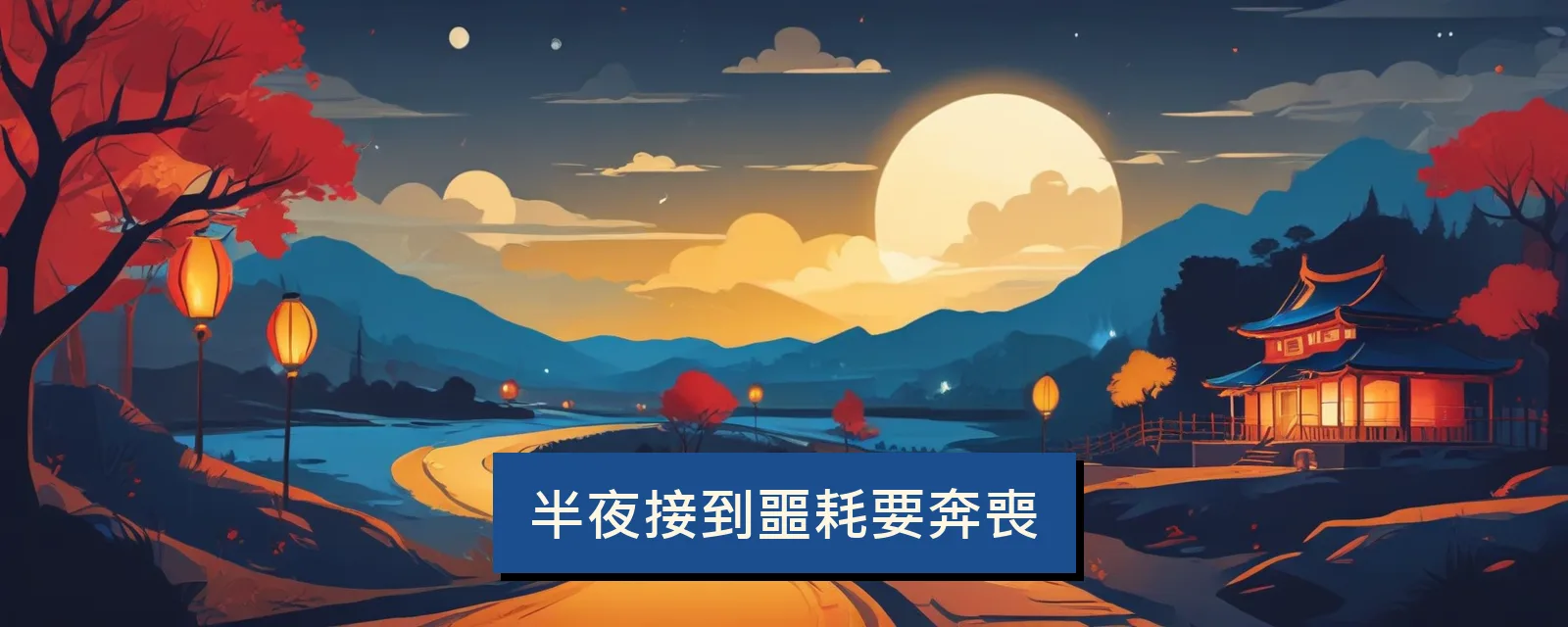 半夜接到噩耗要奔喪